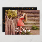 dankbaar feestdagenkaart (Voorkant / Achterkant)