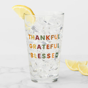 Dankbaar Gelukkig - Herfst Glass Cup Glas