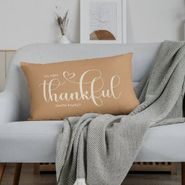 Dankbaar Gepersonaliseerde Oranje Herfst Herfst Kussen