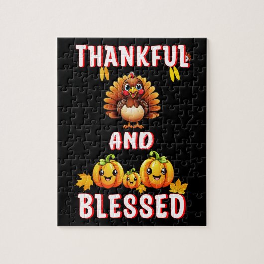 Dankbaar Gezegend 23 US Maple November Thanksgivin Legpuzzel (Verticaal)