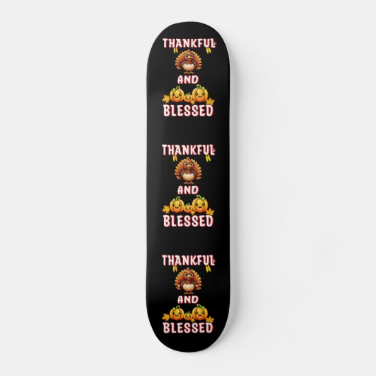 Dankbaar Gezegend 23 US Maple November Thanksgivin Skateboard (Voorkant)