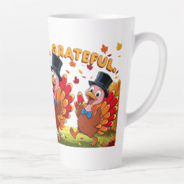 Dankbaar Gezegend Gelukkig Thanksgiving Latte Mok