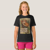 Dankbaar, gezegend | Meisje met pompoen T-shirt (Voorkant volledig)