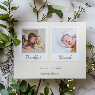 Dankbaar & Gezegend Polaroid-foto Maatcadeau Briefkaart