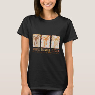 Dankbaar Gezegend Religieus Christelijk T-shirt