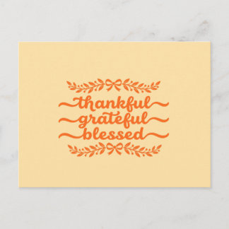 Dankbaar Gezegend Thanksgiving Briefkaart