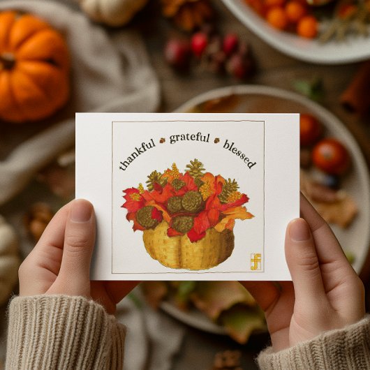 Dankbaar Gezegend Thanksgiving Briefkaart