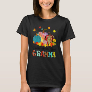 Dankbaar Gezegende Oma Pompoenen Dankzegging T-shirt