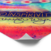  dankbaar hart Quote Inspirivity Poster (Hoek)