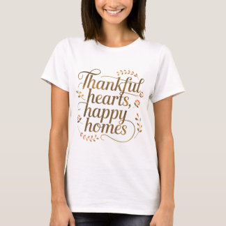 Dankbaar Harten Happy Homes T-shirt