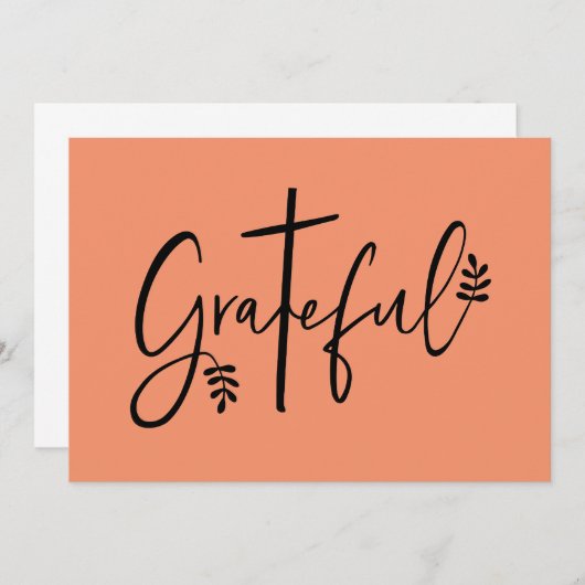 Dankbaar Kaart (Voorkant / Achterkant)