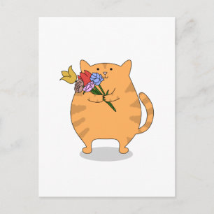 Dankbaar Kat Briefkaart