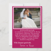 Dankbaar met bloemendrank bedankkaart (Achterkant)