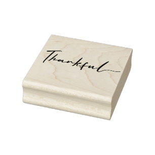 Dankbaar Modern Handlettering Script Rubberstempel