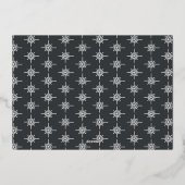 Dankbaar moderne minimale elegante script fo folie feestdagenkaart (Achterkant)