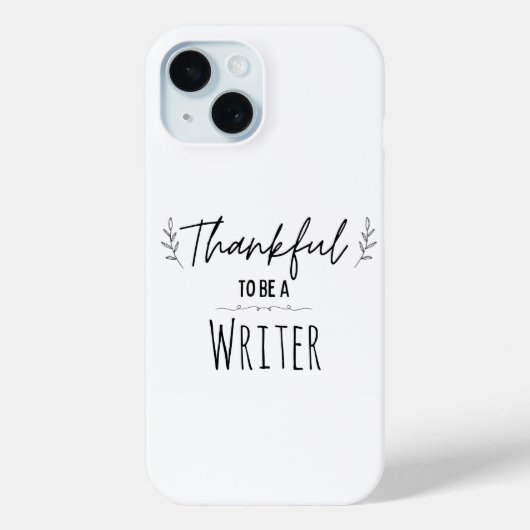Dankbaar om een schrijver zwart-wit te zijn Case-Mate iPhone case (Achterkant)