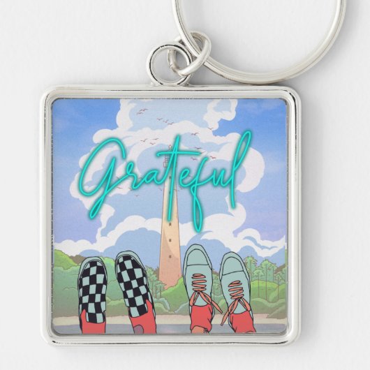 DANKBAAR, ONTSPAN TIJD SLEUTELHANGER (Voorkant)