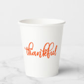 dankbaar papieren bekers (Voorkant)
