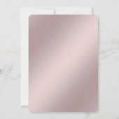 Dankbaar Roze Bloemrijke Frame Bruidsdouche Kaart (Achterkant)