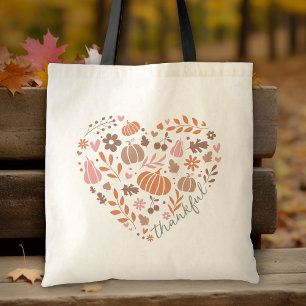 Dankbaar Seizoensgebonden Herfst Hart Graphic Tote Bag