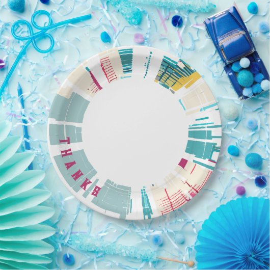 Dankbaar servies papieren bordje (Feest)