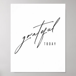 dankbaar vandaag. Poster en Prints