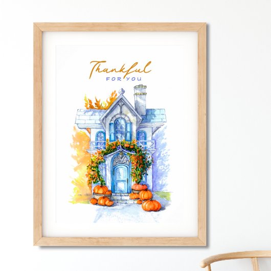 Dankbaar voor de Dag van de Thanksgiving Poster