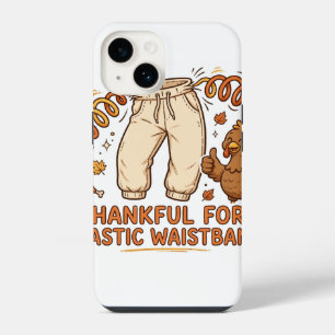 Dankbaar voor elastische taillebanden Thanksgiving iPhone 14 Hoesje