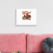 Dankbaar voor het klassieke T-shirt Canvas Afdruk (Insitu (Woonkamer))