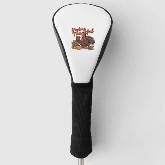 Dankbaar voor het klassieke T-shirt Golfheadcover (Voorkant)
