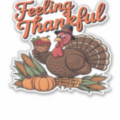 Dankbaar voor het klassieke T-shirt Sticker (Voorkant)