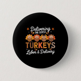 Dankbaar voor het leveren van de Schattigee Turkij Ronde Button 5,7 Cm