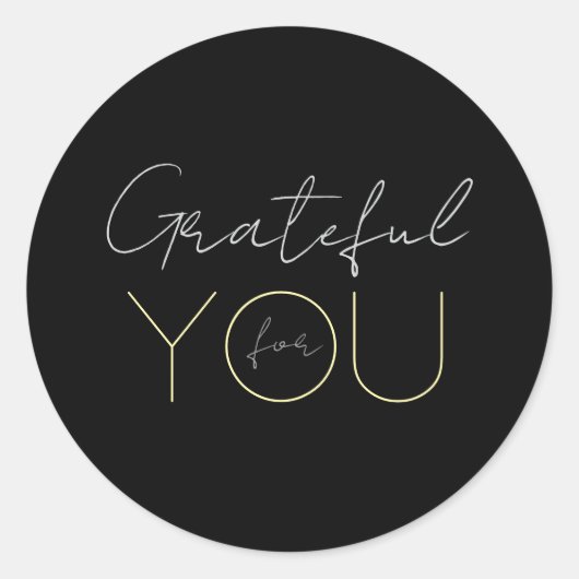 Dankbaar voor je Sticker (Voorkant)