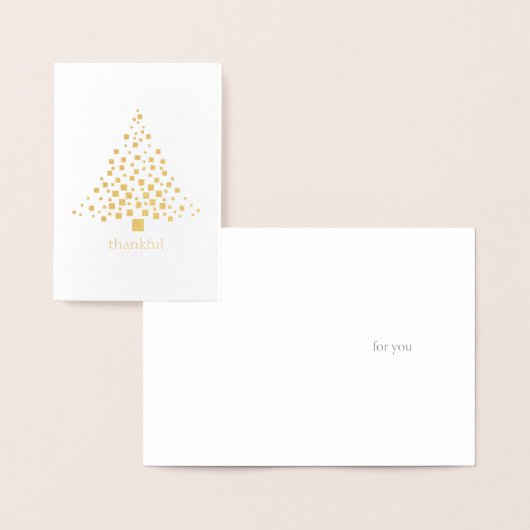 Dankbaar voor je vakantie Bedankt Card Folie Kaarten (Display)