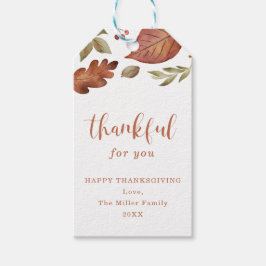 Dankbaar voor je vallende bladeren Label | Cadeau  Cadeaulabel