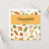 Dankbaar voor Jou, Dankdag  Kaart (Voorkant / Achterkant in situ)