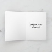 Dankbaar voor jou en taart dankdag kaart (Binnen)