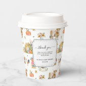 Dankbaar voor jou | Herfst Boerderij Baby shower Papieren Bekers (Voorkant)