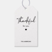 Dankbaar voor Jou | Minimalistisch Modern Cadeaulabel (Voorkant)