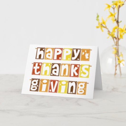 DANKBAAR VOOR *JOU* OP THANKSGIVING KAART (Gele Bloem)