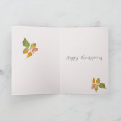 Dankbaar voor jullie fijne Thanksgiving herfstblad Kaart (Binnen)