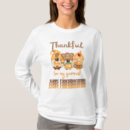 Dankbaar voor mijn Gnomies Happy Friendsgiving T-shirt