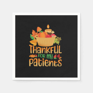 Dankbaar voor mijn patienten herfst Thanksgiving d Servet