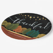 Dankbaar Vriendschap met Goud Papieren Bordje (Gekanteld)