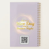 Dankbaarheid Blijft: Nice Day Better Night Always  Planner (Achterkant)