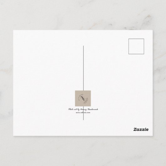 Dankbaarheid Blooms: Een Wilde Daisy Dank je Briefkaart (Achterkant)