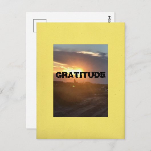 Dankbaarheid Briefkaart (Voorkant / Achterkant)