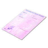 Dankbaarheid & Gebed Pagina's Roze Blauw | Notitieblok (Schuin)