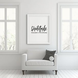 Dankbaarheid Hand Lettered Poster