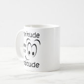 dankbaarheid is de beste houding koffiemok (Voorkant links)